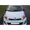 Накладки на зеркала BMW-Style (с поворотом, 2 шт) для Kia Rio 2012-2017 гг