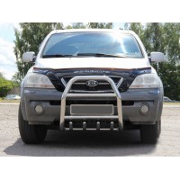 Кенгурятник QT007 (нерж.) для Kia Sorento 2002-2009