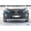 Передній захист ST014 60/42мм (нерж) для Kia Sorento UM 2015-2020