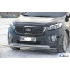 Передній захист ST014 60/42мм (нерж) для Kia Sorento UM 2015-2020