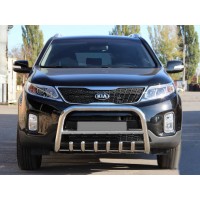 Кенгурятник WT021 (нерж.) для Kia Sorento XM 2009-2014