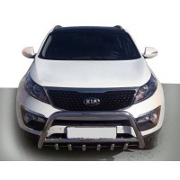 Кенгурятник WT003-1 (нерж.) для Kia Sorento XM 2009-2014