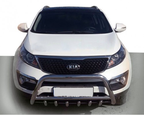 Кенгурятник WT003-1 (нерж.) для Kia Sorento XM 2009-2014
