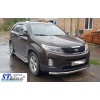 Передній захист ST008 (2013-2015, нерж.) для Kia Sorento XM 2009-2014