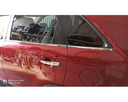 Окантовка вікон (6 шт, нерж) OmsaLine - Італійська нержавіюча сталь для Kia Sorento XM 2009-2014 - 49227-11