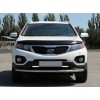 Передній захист ST008 (2010-2013, нерж.) для Kia Sorento XM 2009-2014