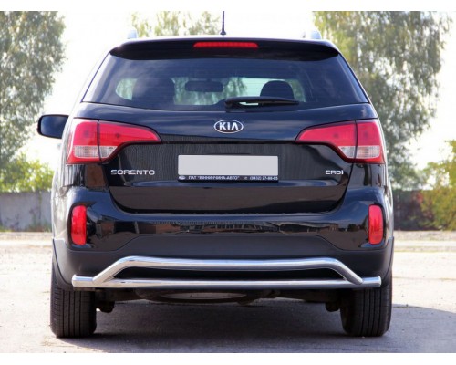 Задня дуга AK007-2 (нерж.) для Kia Sorento XM 2009-2014