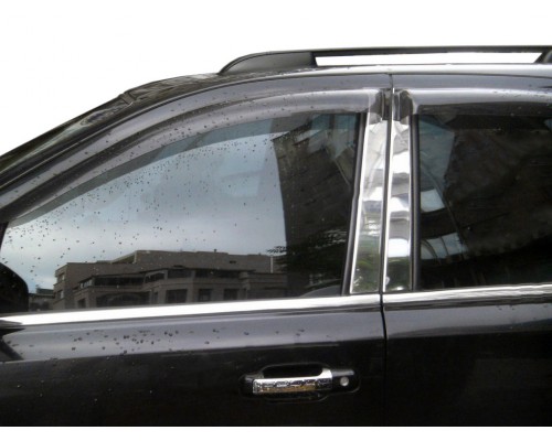 Kia Sorento XM 2009-2014 Хром на дверні стійки (8 шт, нерж) - 49228-11