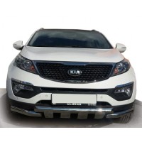 Передній захист ST009-15 (2013-2015, нерж.) для Kia Sorento XM 2009-2014