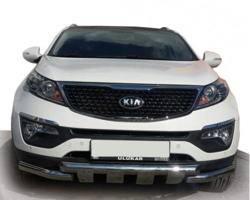 Передній захист ST009-15 (2013-2015, нерж.) для Kia Sorento XM 2009-2014