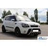 Кенгурятник WT0034 (нерж) 60 мм, з написом для Kia Soul I 2008-2013