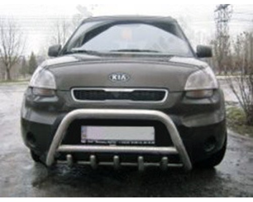 Кенгурятник WT003 (нерж) 60 мм для Kia Soul II 2013-2018