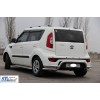 Задній захист AK007-2 (нерж) для Kia Soul II 2013-2018