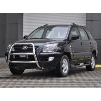 Кенгурятник WT018 (нерж.) для Kia Sportage 2004-2010