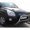 Кенгурятник WT003 (нерж.) для Kia Sportage 2004-2010