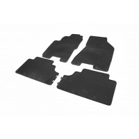 Резиновые коврики (4 шт, Polytep) для Kia Sportage 2004-2010