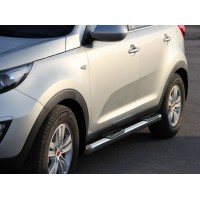 Бічні труби (2 шт., нерж.) для Kia Sportage 2010-2015