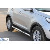 Бічні труби (2 шт., нерж.) для Kia Sportage 2010-2015