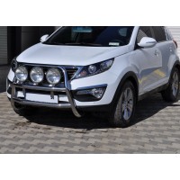 Кенгурятник WT018 (нерж.) для Kia Sportage 2010-2015