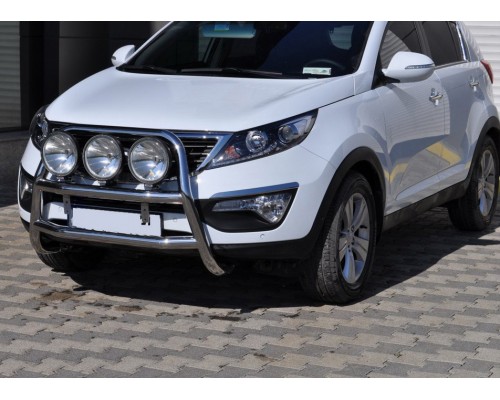Кенгурятник WT018 (нерж.) для Kia Sportage 2010-2015