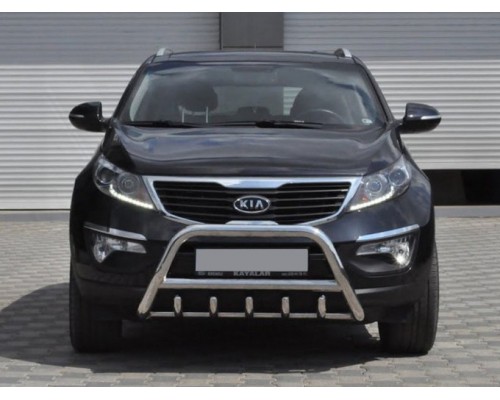 Кенгурятник WT003 (нерж.) для Kia Sportage 2010-2015
