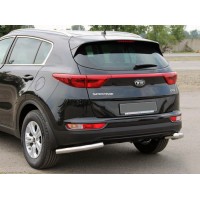 Задній захист куточки AK003 (нерж) для Kia Sportage 2015-2021