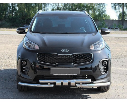 Передній захист ST009-15 (нерж) для Kia Sportage 2015-2021