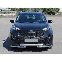 Передній захист ST009 (нерж) для Kia Sportage 2015-2021