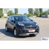 Передній захист ST009 (нерж) для Kia Sportage 2015-2021