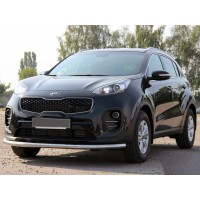Передній захист ST008 (нерж) для Kia Sportage 2015-2021