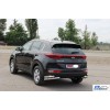 Задній захист куточки подвійні AK003-double (нерж) для Kia Sportage 2015-2021