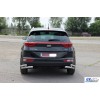Задній захист куточки подвійні AK003-double (нерж) для Kia Sportage 2015-2021