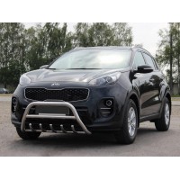 Кенгурятник WT003 (нерж) для Kia Sportage 2015-2021