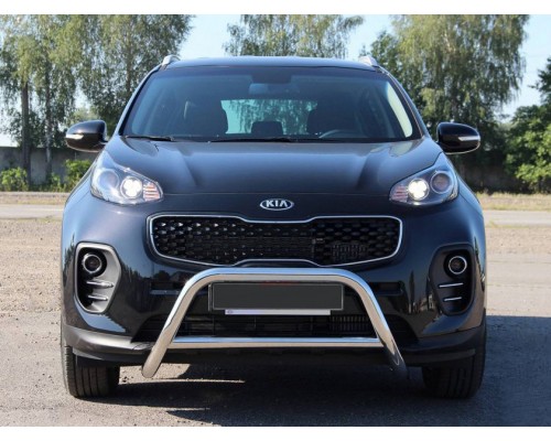 Кенгурятник WT006 (нерж) для Kia Sportage 2015-2021