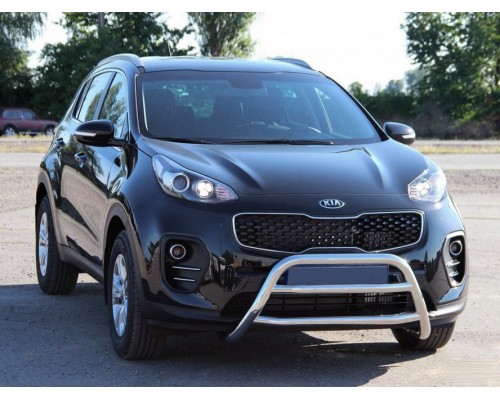 Кенгурятник WT023 (нерж) для Kia Sportage 2015-2021