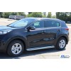 Бічні підніжки KB001 (2 шт, нерж) 60 мм для Kia Sportage 2015-2021