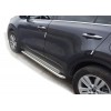 Бічні підніжки KB001 (2 шт, нерж) 60 мм для Kia Sportage 2015-2021