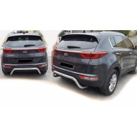 Задній захист AK007 (нерж) для Kia Sportage 2015-2021