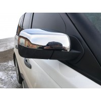 Накладки на зеркала (2 шт, нерж.) для Land Rover Discovery III