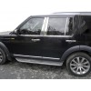 Молдинг дверных стоек (6 шт, нерж.) для Land Rover Discovery IV - 57328-11