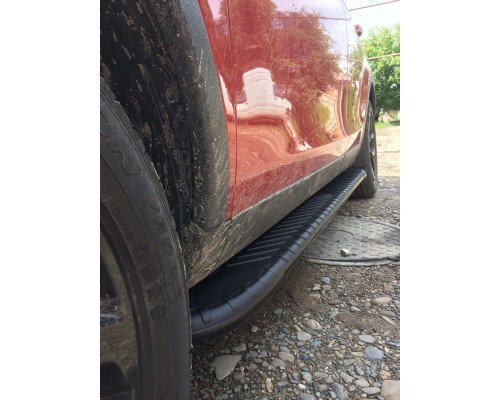 Бічні пороги Bosphore Black (2 шт., Алюміній) 2014-2019 для Land Rover Discovery Sport - 79486-11