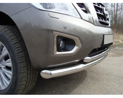Передній захист ST014 (нерж) 60/60 мм для Range Rover III L322 2002-2012