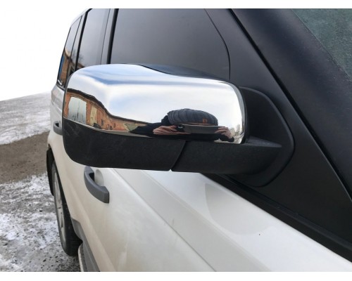 Накладки на зеркала (2 шт, нерж.) Carmos - Турецкая сталь для Range Rover Sport 2005-2013 гг