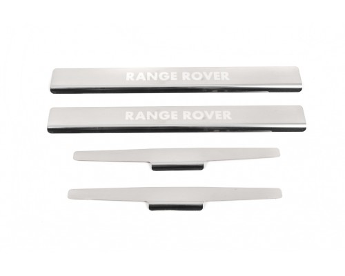 Накладки на пороги Натанико премиум (4 шт, нерж.) для Range Rover Sport 2014+ - 74742-11