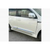 Боковые пороги (2 шт., алюминий) Черный цвет (серая подножка) для Lexus GX460