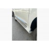 Боковые пороги (2 шт., алюминий) Черный цвет (серая подножка) для Lexus GX460