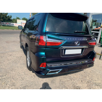 Задний диффузор TRD (2016-2022) Черный цвет для Lexus LX570 / 450d