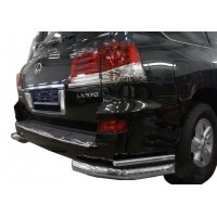 Задні подвійні куточки (нерж) для Lexus LX570/450d