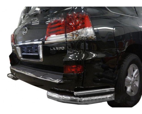 Задні подвійні куточки (нерж) для Lexus LX570/450d