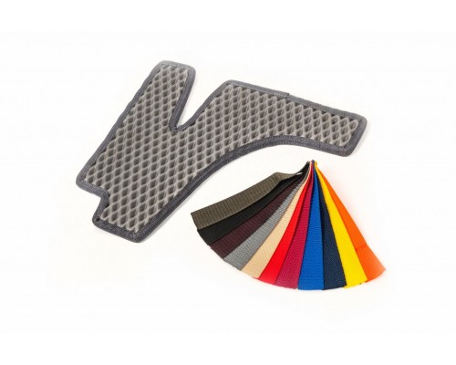 Поліуретанові килимки (2012-2021, EVA, сірі) для Lexus LX570/450d - 76087-11
